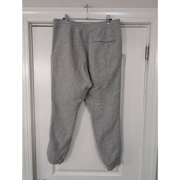 Nike Fleece Sweatpants size large gray joggers lounge reinforced knee basics - Picture 4 of 8